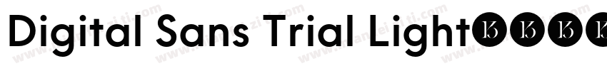 Digital Sans Trial Light字体转换